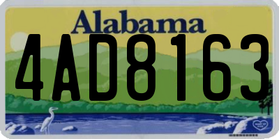 AL license plate 4AD8163