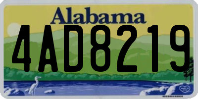AL license plate 4AD8219