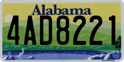AL license plate 4AD8221