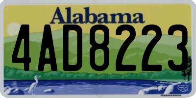 AL license plate 4AD8223