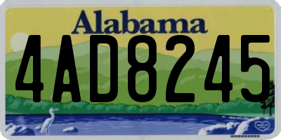 AL license plate 4AD8245