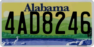 AL license plate 4AD8246