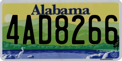 AL license plate 4AD8266