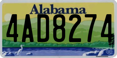 AL license plate 4AD8274