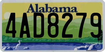 AL license plate 4AD8279