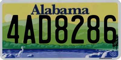AL license plate 4AD8286