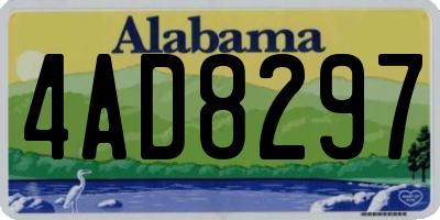 AL license plate 4AD8297