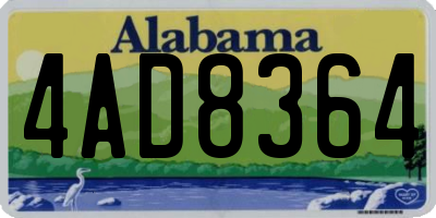AL license plate 4AD8364