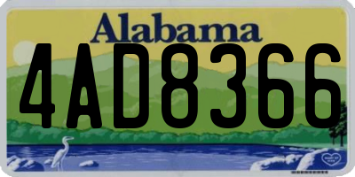 AL license plate 4AD8366