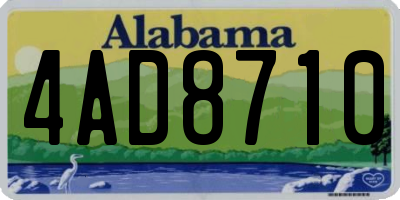AL license plate 4AD8710