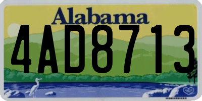 AL license plate 4AD8713
