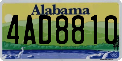 AL license plate 4AD8810
