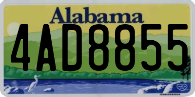 AL license plate 4AD8855