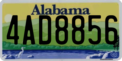AL license plate 4AD8856