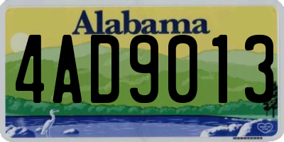 AL license plate 4AD9013