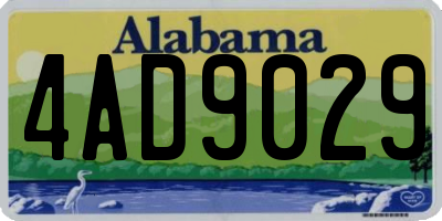 AL license plate 4AD9029