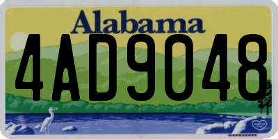 AL license plate 4AD9048