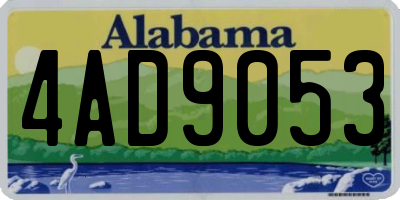 AL license plate 4AD9053