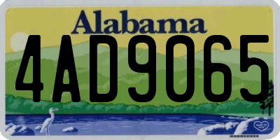 AL license plate 4AD9065
