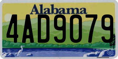 AL license plate 4AD9079