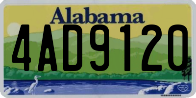 AL license plate 4AD9120