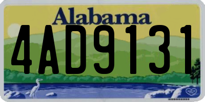 AL license plate 4AD9131