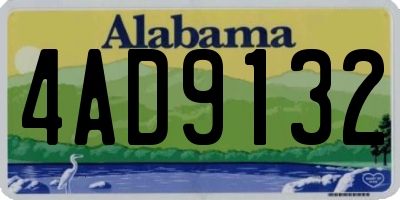 AL license plate 4AD9132