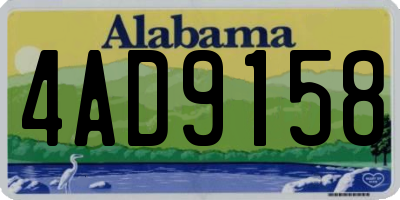 AL license plate 4AD9158
