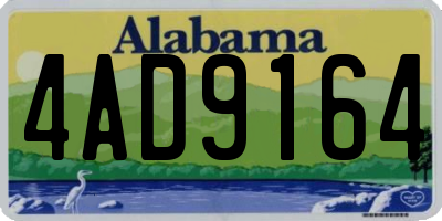 AL license plate 4AD9164