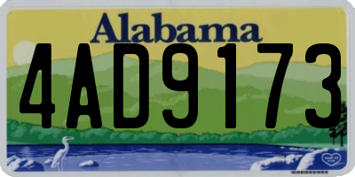AL license plate 4AD9173