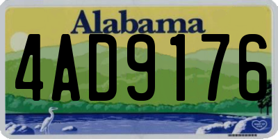 AL license plate 4AD9176