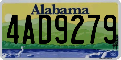 AL license plate 4AD9279