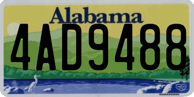 AL license plate 4AD9488