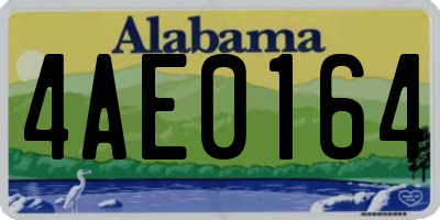 AL license plate 4AE0164