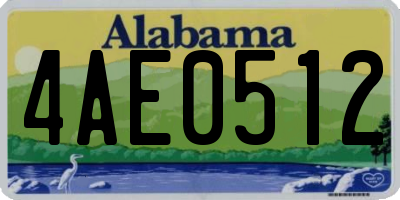 AL license plate 4AE0512