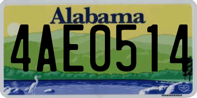 AL license plate 4AE0514