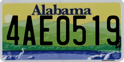 AL license plate 4AE0519
