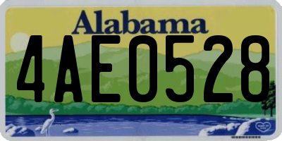 AL license plate 4AE0528