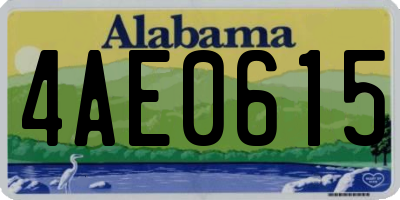 AL license plate 4AE0615