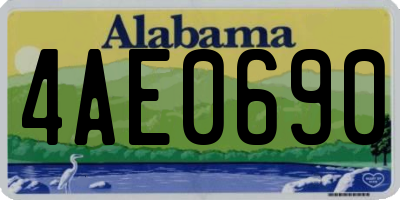 AL license plate 4AE0690
