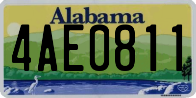 AL license plate 4AE0811