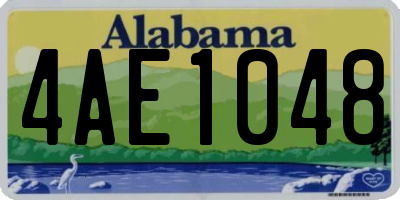 AL license plate 4AE1048