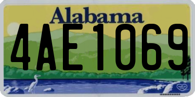 AL license plate 4AE1069