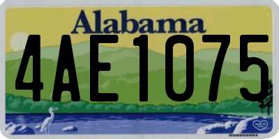 AL license plate 4AE1075