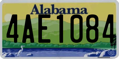 AL license plate 4AE1084