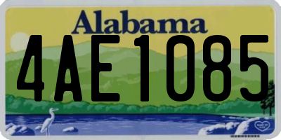 AL license plate 4AE1085