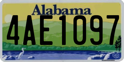 AL license plate 4AE1097