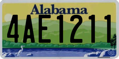 AL license plate 4AE1211