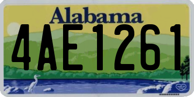 AL license plate 4AE1261