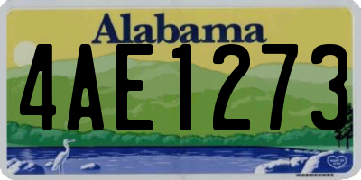 AL license plate 4AE1273